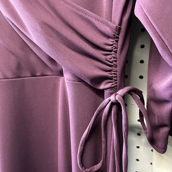 Chadwicks Deep Purple Long Sleeve Dress size 16 - Picture 4 of 4